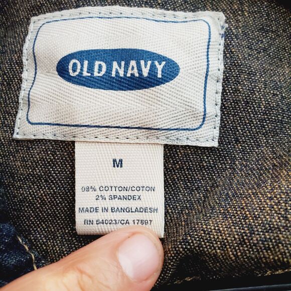 Junior's Old Denim Jacket Size Medium - Picture 5 of 7